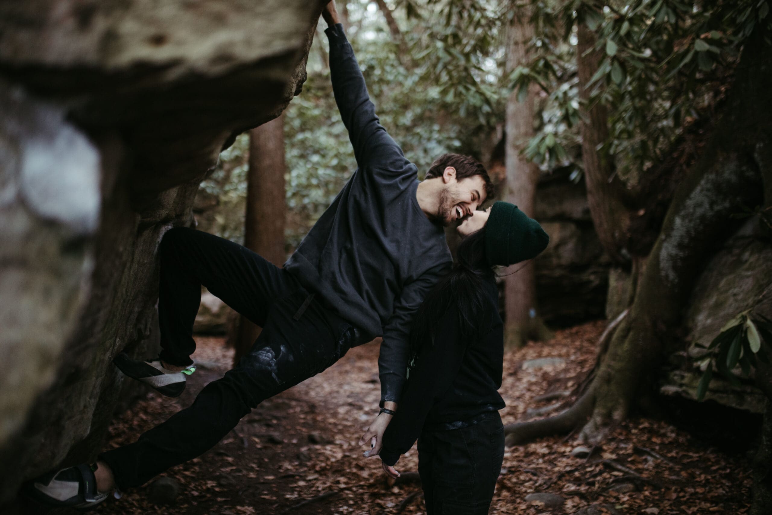 nashville engagements rock climbing